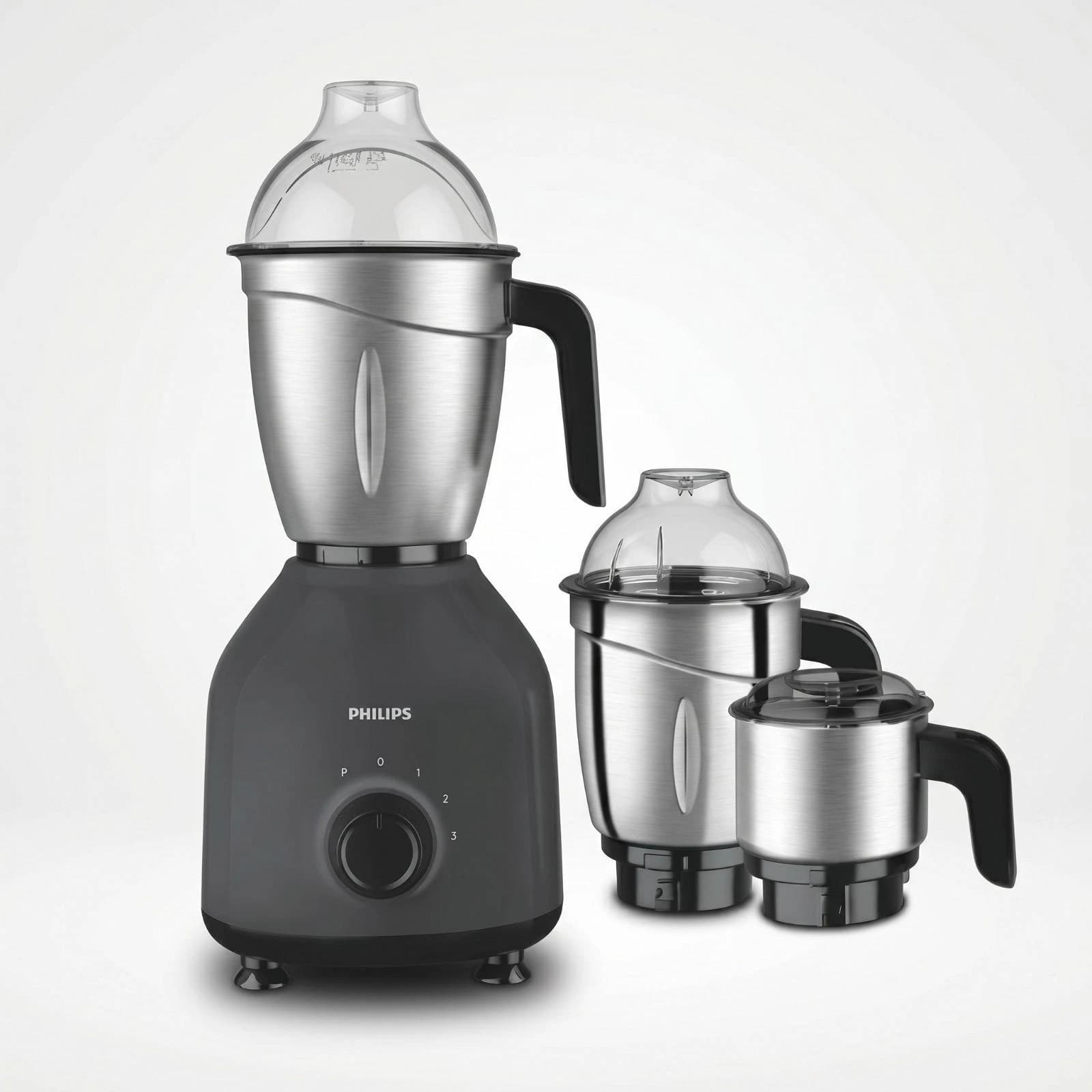 Philips HL7757 750W 3 Jar Mixer Grinder - Black