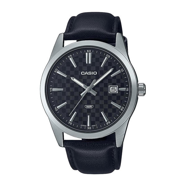 Picture of Casio MTP-VD03L-1AUDF Black Dial Leather Men's Watch
