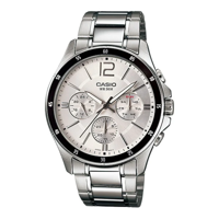 Picture of Casio Enticer Multifunction Silver Chain Watch MTP-1374D-7AVDF