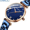 Picture of CRRJU 2178 Fashion Luxury Casual Quartz Ladies Stainless Steel Watch - Blue