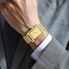 Picture of CRRJU 2197 Stylish Square Top Brand Luxury Quartz Watch - Gold