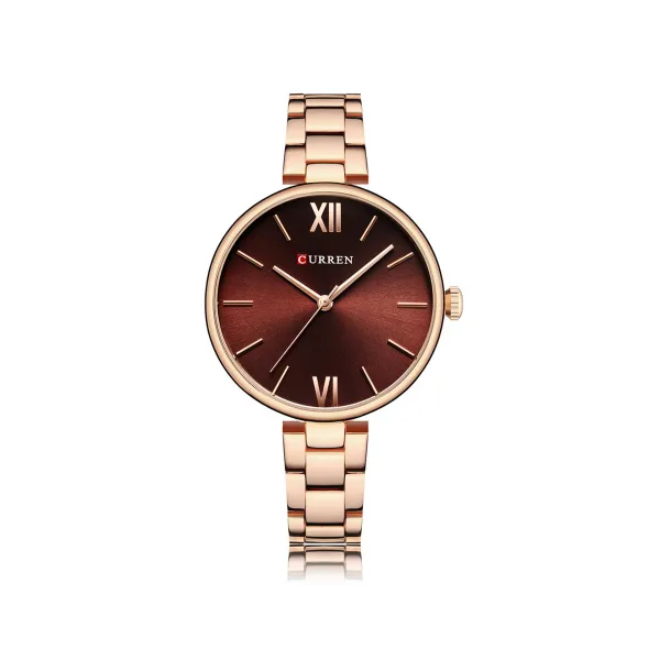 Picture of CURREN 9017 Luxury Brand Watch – For Women –Rose Gold & Copper