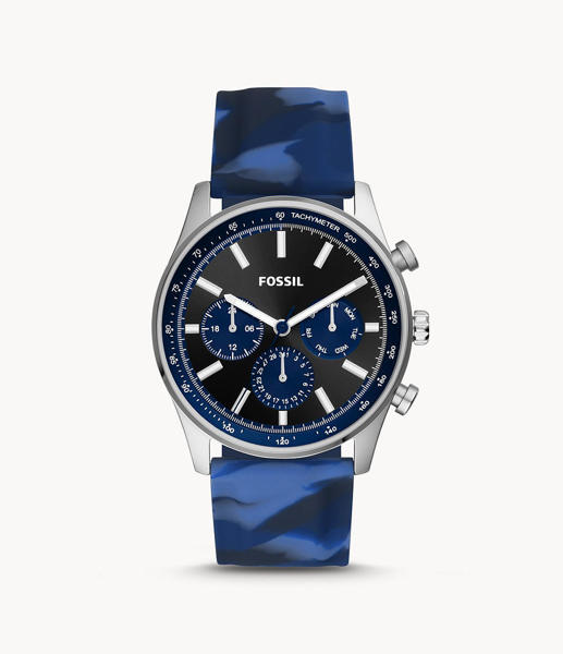 Picture of Fossil Men’s Sullivan Multifunction Blue Camo Silicone Watch BQ2529