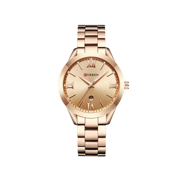 Picture of Curren C9007L Classic Women Watch with Date – Rose Gold