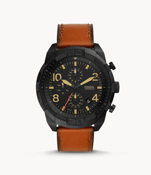 Picture of Fossil Men’s Bronson Chronograph Luggage Leather Watch FS5714