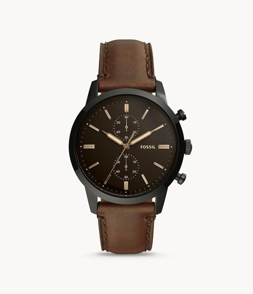 Picture of Fossil Men’s Townsman Chronograph Brown Leather Watch FS5437