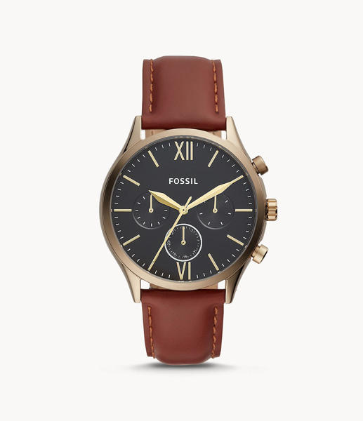Picture of Fossil Men’s Fenmore Multifunction Brown Leather Watch BQ2404