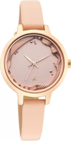 Picture of Fastrack Uptown Retreat Quartz Analog Pink Dial Leather Strap Watch for Girls