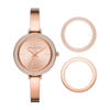 Picture of Michael Kors Women’s Ladies Watch In Rose Gold Stainless Steel, Interchangeable Bezels MK4435