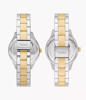 Picture of Fossil His and Hers Multifunction Two-Tone Stainless Steel Watch Set BQ2737