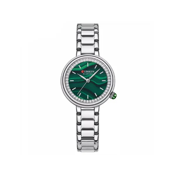 Picture of Curren 9089 Trendy Quartz Movement Wristwatch for Women – Silver & Green