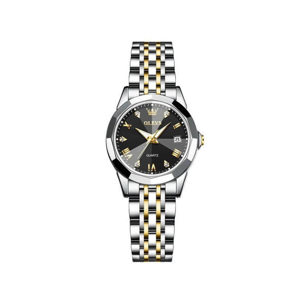 Picture of OLEVS 9931 Luxury Water-resistant women Quartz Wristwatch -Silver Black