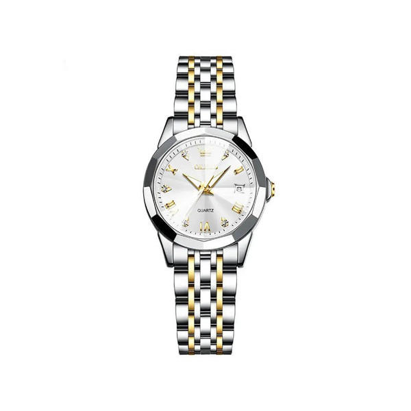 Picture of OLEVS 9931 Luxury Water-resistant women Quartz Wristwatch- Silver Gold