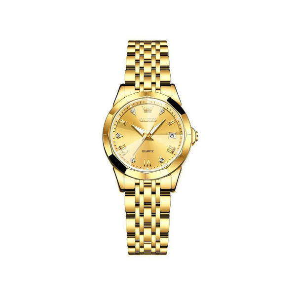 Picture of OLEVS 9931 Luxury Water-resistant women Quartz Wristwatch -Gold