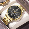 Picture of CUENA 6008 Stainless Steel chronograph Analog luminous Men’s Watch - Gold Black