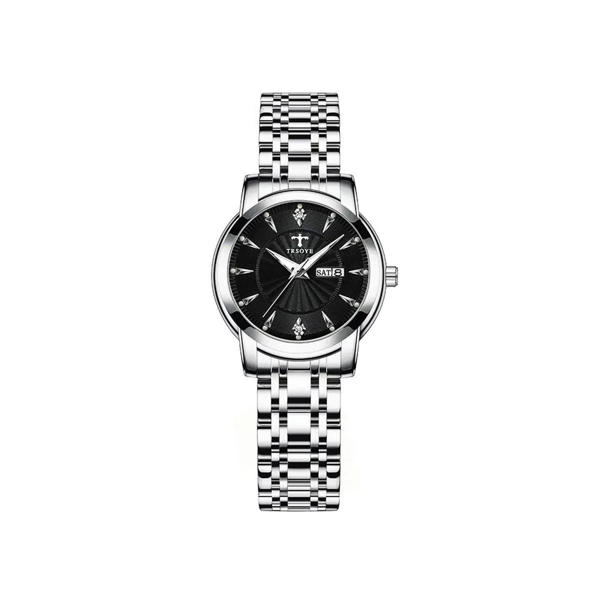 Picture of Trsoye 8801 Luxury Design Elegant Watch For Women- Silver & Black