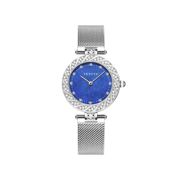 Picture of Trsoye 8809 Women Quartz Watch with Diamond Hot Popular Wristwatch- Silver