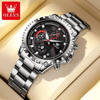 Picture of OLEVS 2873 Multi-function Chronograph Men’s Watch- Silver & Black
