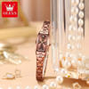 Picture of OLEVS 5501 Tungsten Steel Elegant Design with Diamond Relogio Feminino Quartz Women’s Watch- Rose Gold