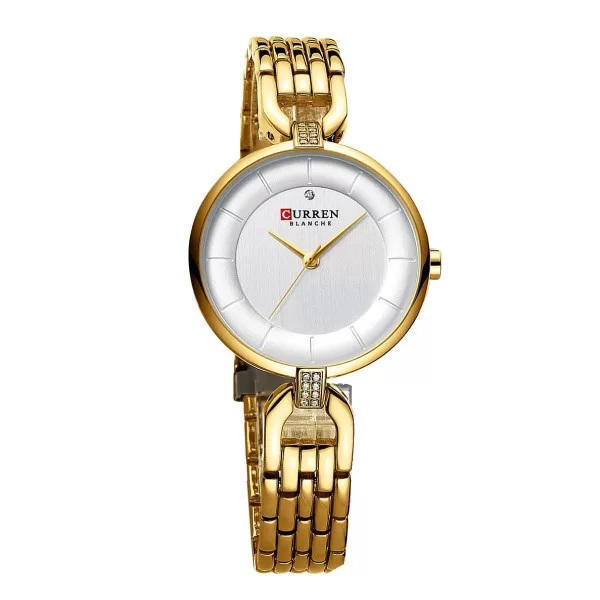 Picture of CURREN 9052 Ladies Simple Watch - Gold White
