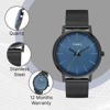 Picture of Timex Blue Dial & Black Bracelet Straps Watch TWTG80SMU13