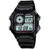 Picture of Casio World Time Illuminator Resin Belt Watch AE-1200WH-1AVDF