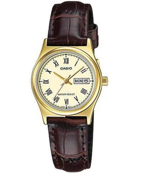 Picture of Casio Enticer Day Date Golden Ladies Belt Watch LTP-V006GL-9BUDF