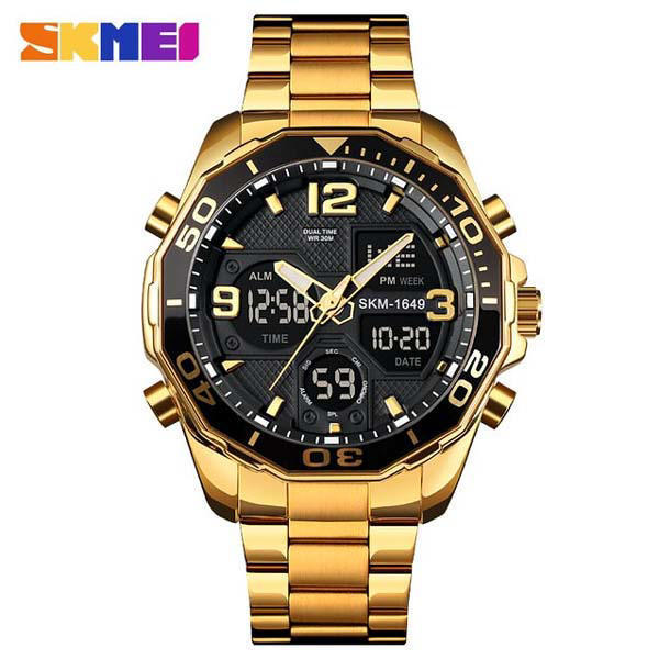 Picture of Skmei 1649 Luxury Rattrapante Men’s Watch - Gold