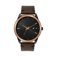 Picture of Fastrack 3308KL01 Stunners Analog Black dial Leather Watch for Guys