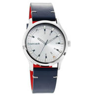 Picture of Fastrack 3236SL01 I Love Me Analog Silver Dial Leather Watch for Guys