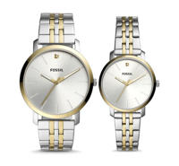 Picture of Fossil BQ2467SET Lux Luther Three-Hand Two-Tone Stainless Steel Watch Gift Set