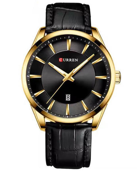 Picture of Curren 8365 Quartz Men’s Watch-Golden Black