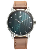 Picture of Fastrack 3278SL03 Stunners Green Dial Leather Watch for Guys