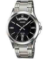 Picture of Casio Enticer Day Date Silver Chain Watch MTP-1381D-1AV