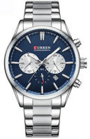 Picture of CURREN 8446 Luxury Brand Watch for Men – Silver Gold & Blue