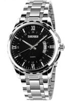 Picture of Skmei 9069 luminous needles stainless luxury Men’s watch- Silver Black