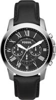 Picture of Fossil Grant Black Dial Black Leather Men's Watch (FS4812)