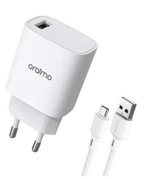 Picture of Oraimo Canon 2 Pro 18W Wall Charger with USB C Cable (OCW-E97S+C53)
