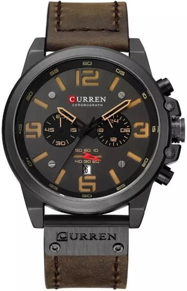 Picture of Curren Quartz Men’s Watch (8314)-Black & Chocolate