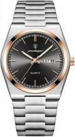 Picture of POEDAGAR 930 Business Luminous Stainless Steel Quartz Men’s Watch- Silver Black & Rose Gold