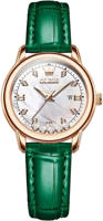 Picture of OLEVS 9981 Casual Leather Belt Ladies Watch-Green
