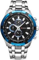 Picture of CURREN 8023 Analog Watch for Men – Silver Blue & Black