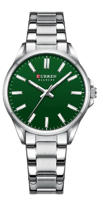 Picture of CURREN 9090 Watches for Women – Silver & Green