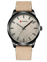 Picture of Curren 8386 Quartz Leather Belt Watch For Men - Khaki