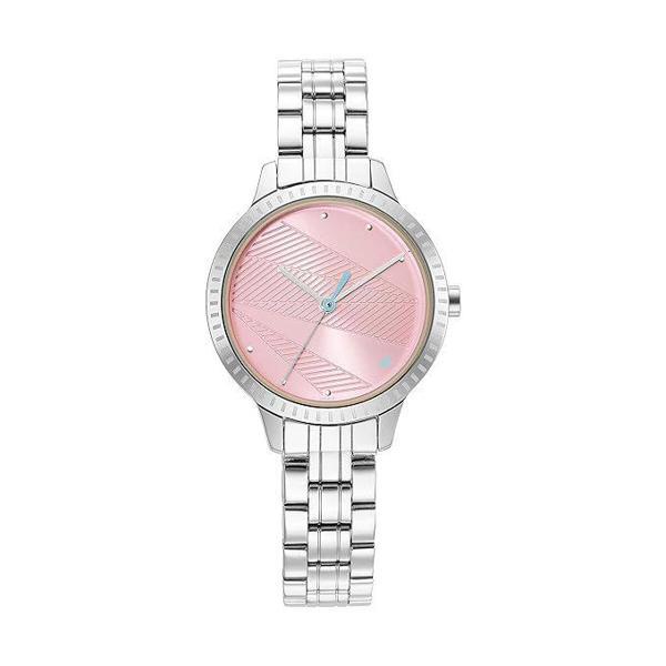 Picture of Fastrack 6267SM02 Stunners Analog Pink Dial Metal Watch for Girls