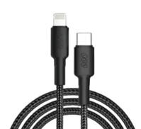 Picture of QCY DC08 30W Quick Charge PD Type-C to Lightning Data Cable–Black