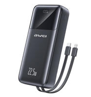 Picture of Awei P107K 20000mah 22.5W Fast Charging Digital Display Power Bank
