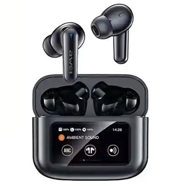 Picture of Awei ANC TWS Earbuds with LED Display (T56)-Black
