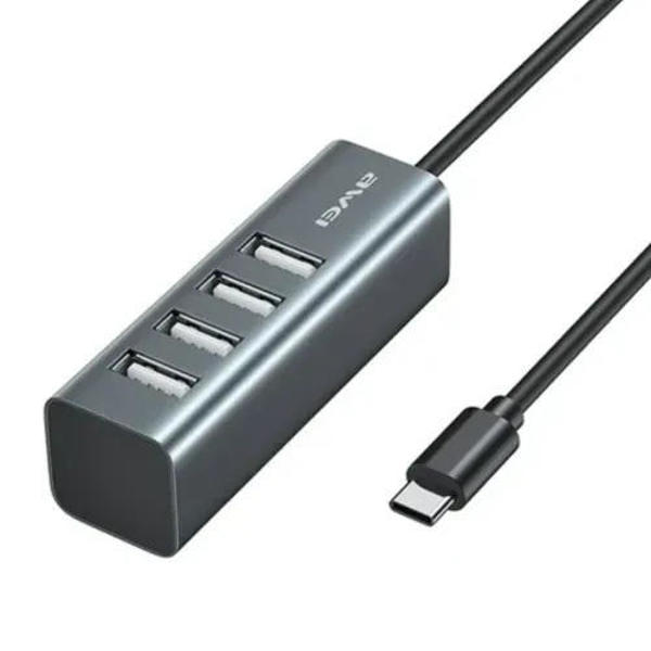 Picture of Awei 4 Ports USB Type-C Hub (CL-122T)-Grey