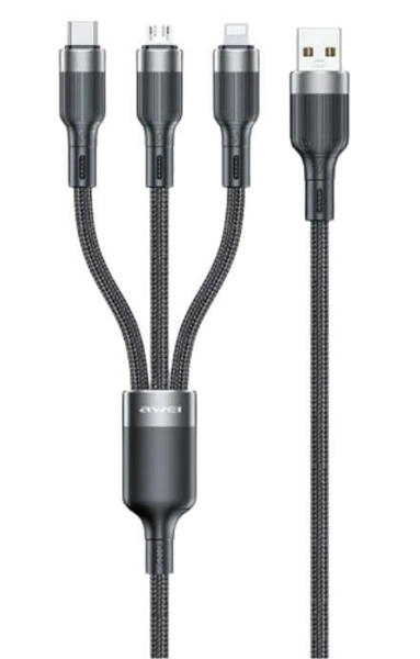 Picture of AWEI CL-975 USB-C / Lightning / Micro USB 3in1 Cable